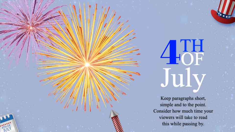 Patriotic Fireworks Celebration Display