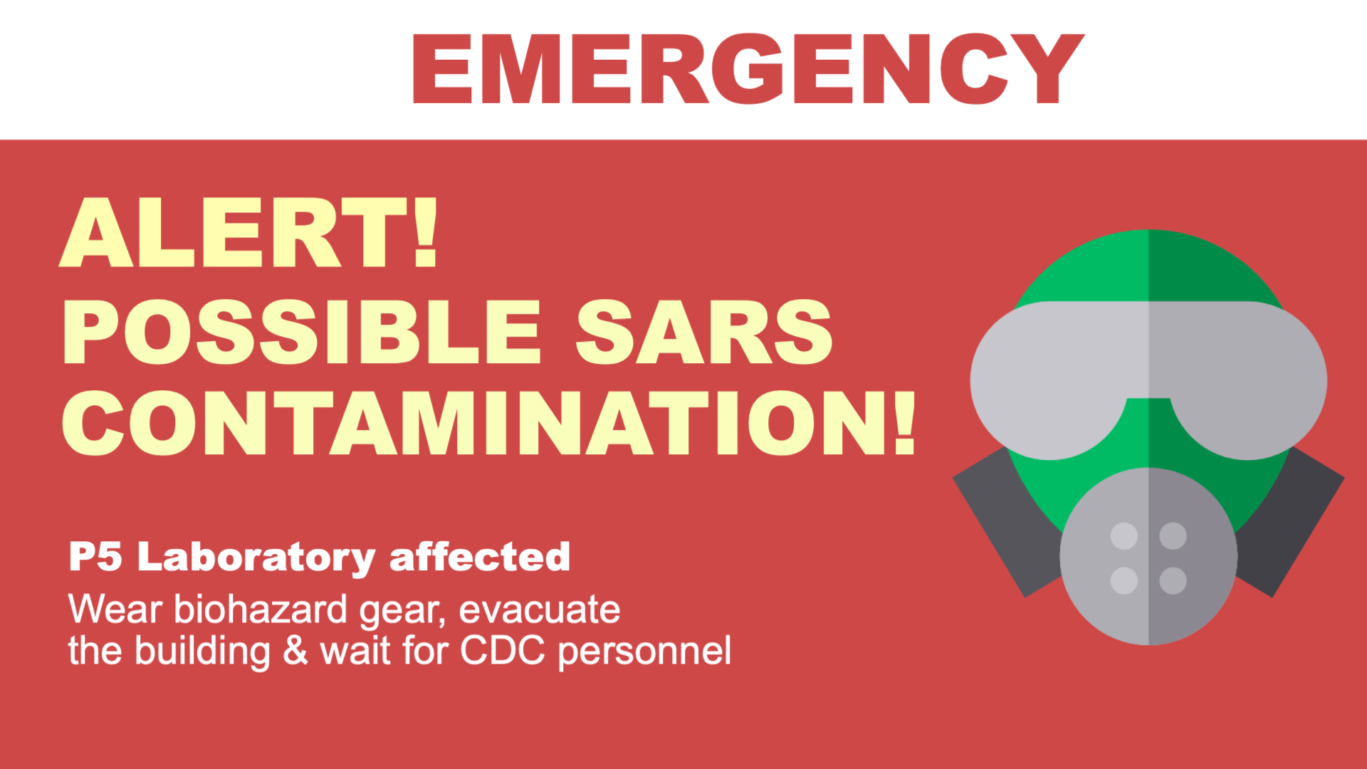Hazardous Contamination Warning Display