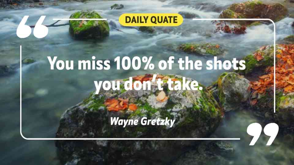 Take the Shot Motivational Quote Template
