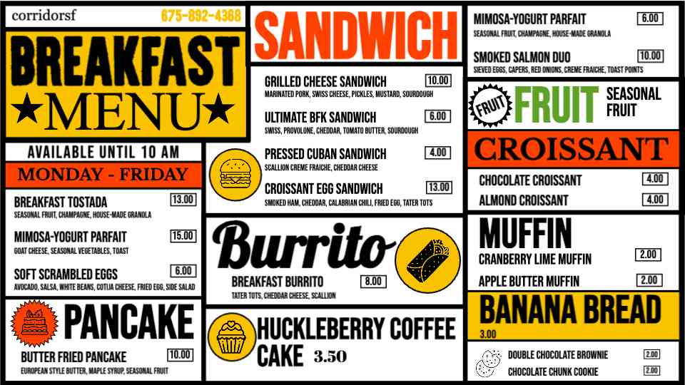 All-Day Breakfast & Bakery Specials