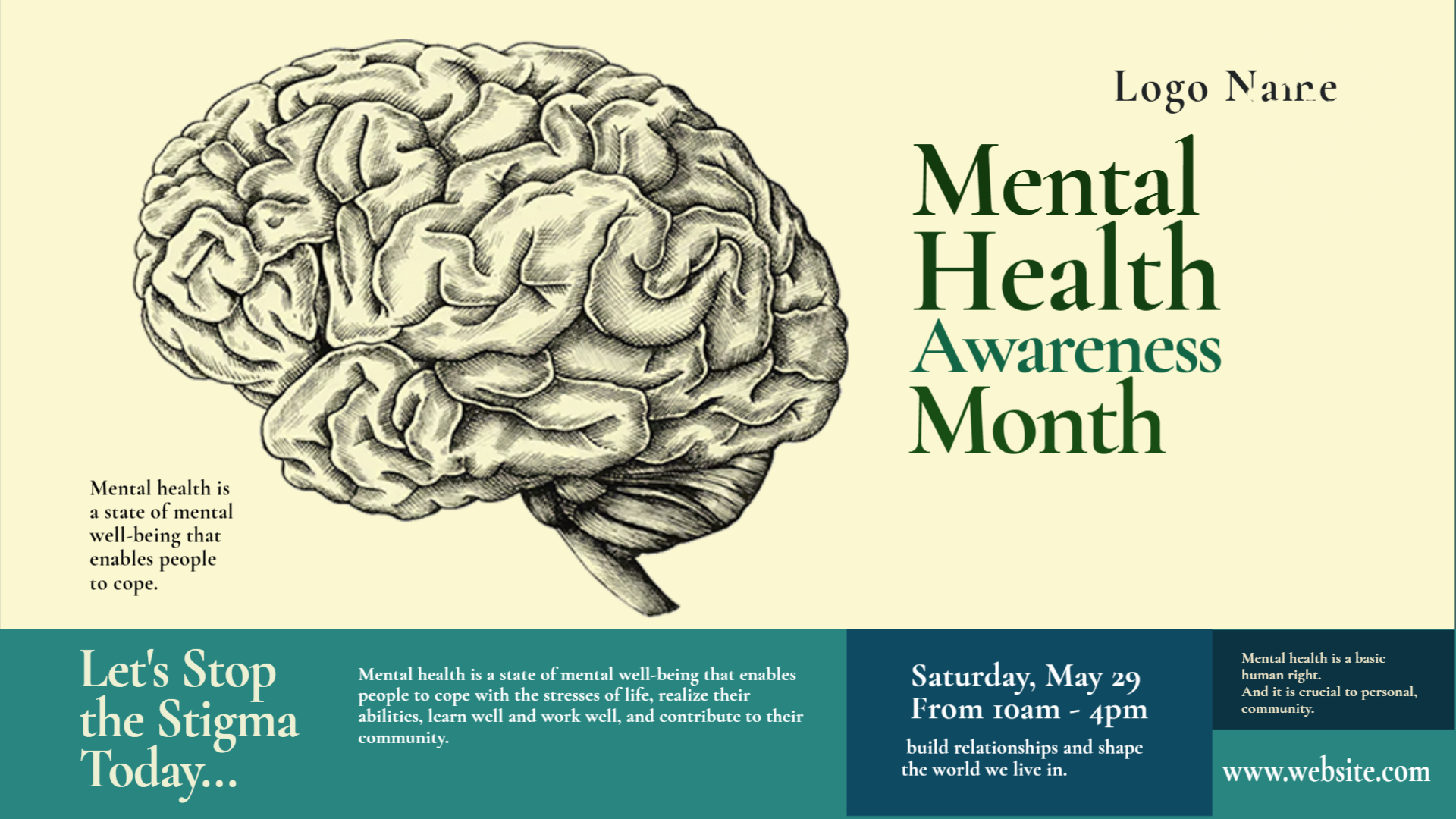 Mental Health Awareness: World Mental Health Day Event Promotion