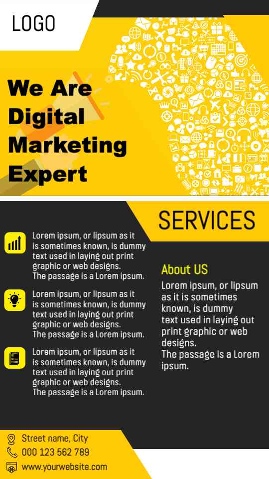 Digital Marketing Strategy Flyer Templates