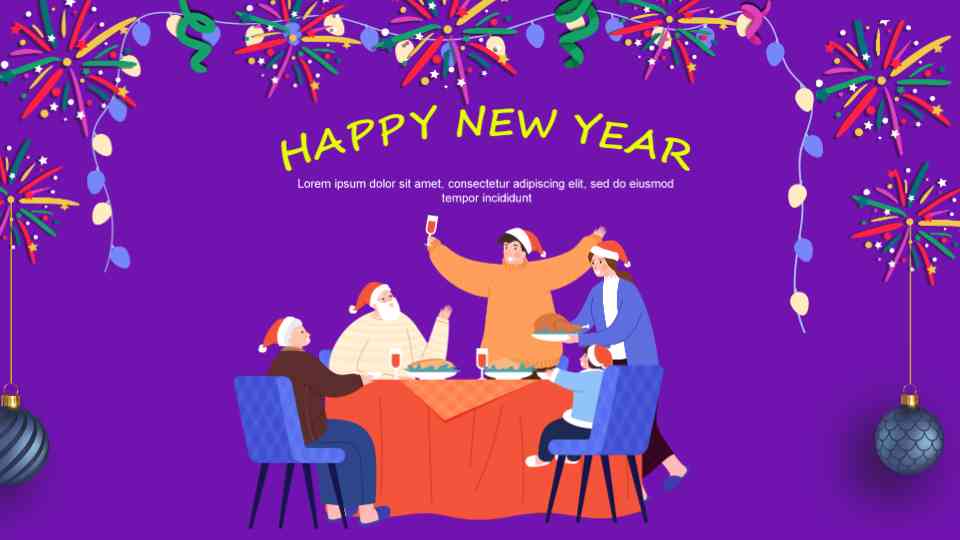 New Year Team Celebration Invitation