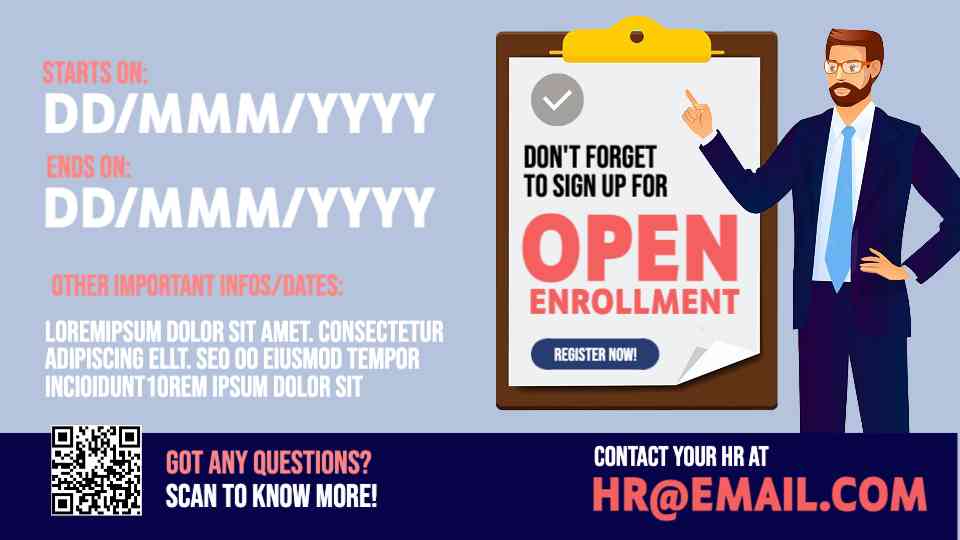 Open Enrollment Reminder Template
