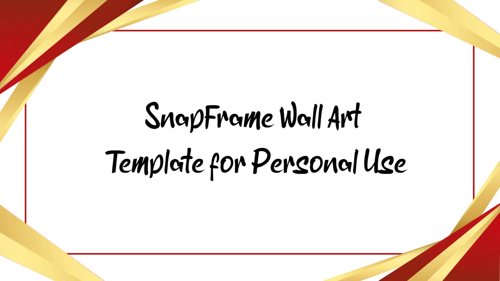 Elegant SnapFrame Wall Art Display