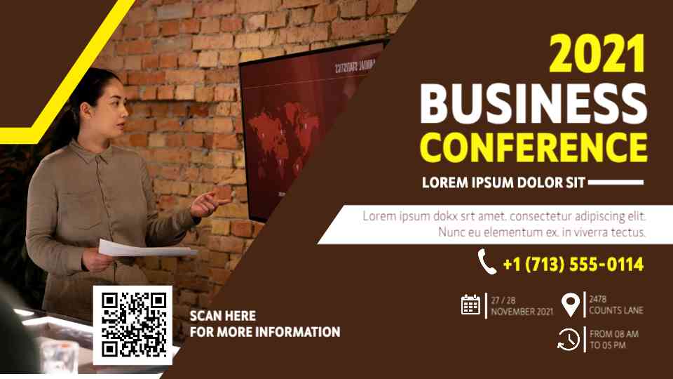 Business Conference Announcement Template