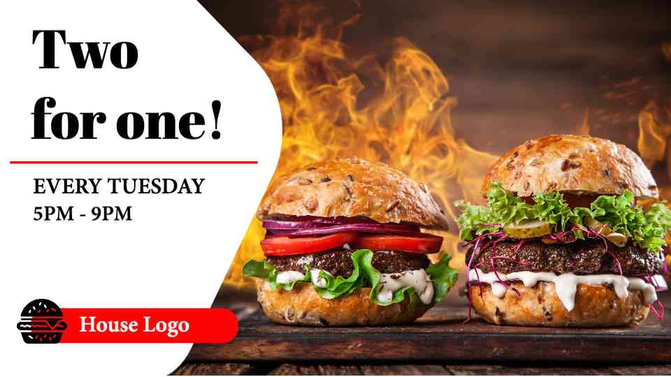 Burger Deal Promo Display