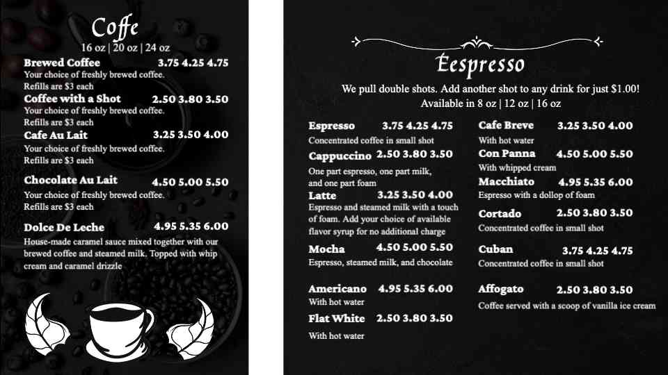 Elegant Brew & Espresso Display