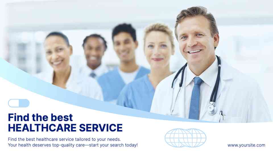 Find the Right Healthcare Service Banner Template