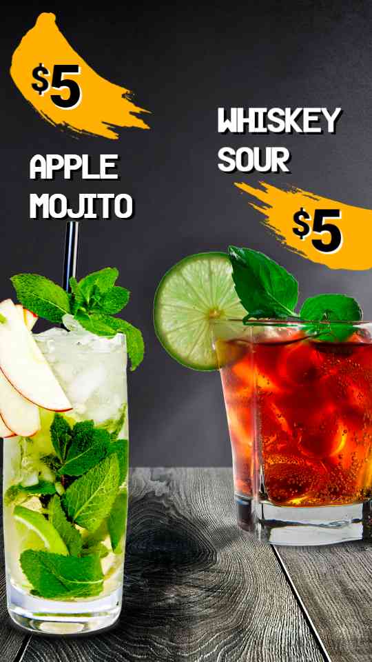 Bold Cocktail Specials Display