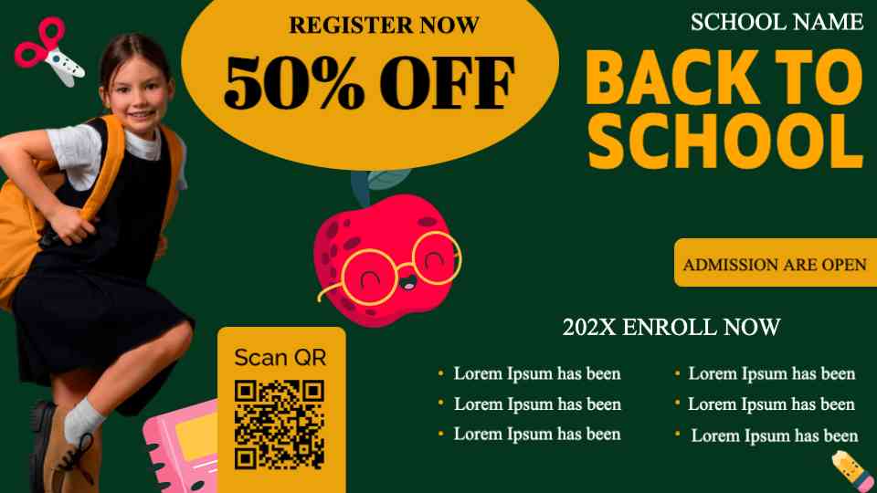 Back to School Enrollment Promo