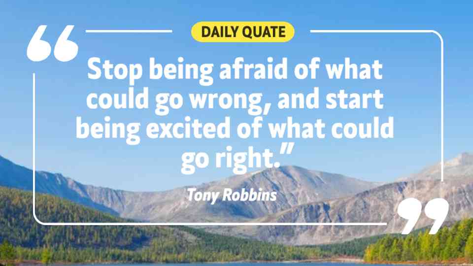 Positive Outlook Motivational Quote Template