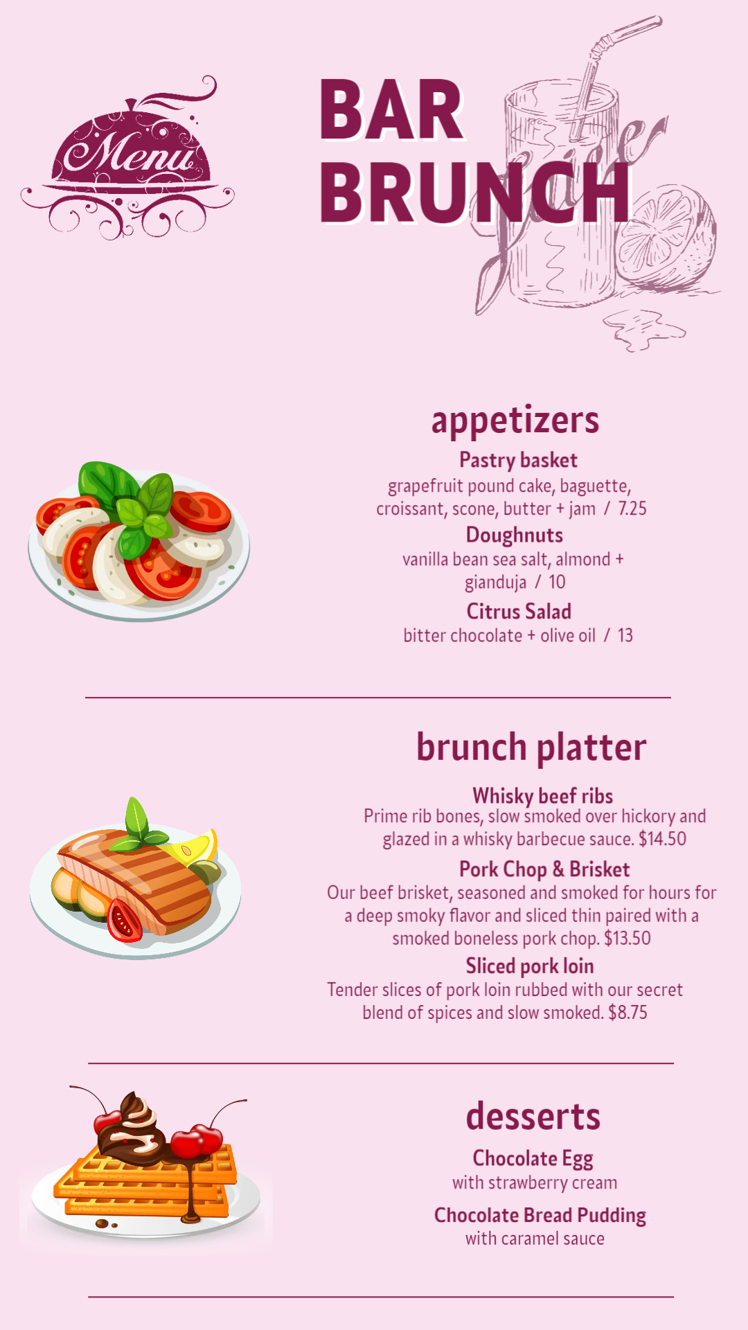 Gourmet Bar Brunch & Signature Platters