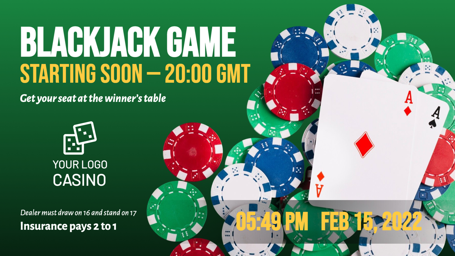 Card Game Digital Signage Promo
