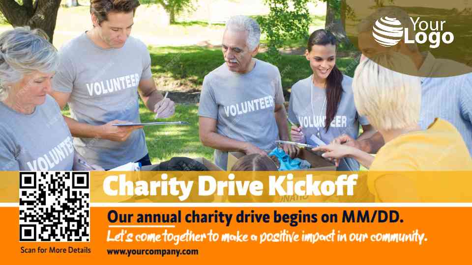 Charity Drive Event Announcement Template