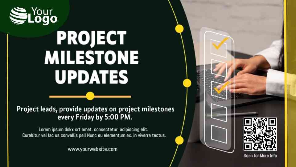 Project Milestone Update Template