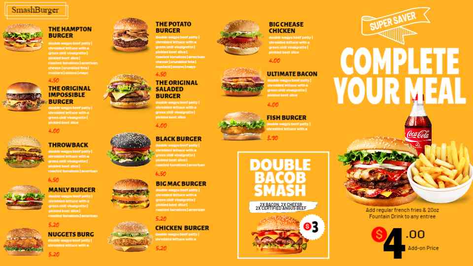 Smash Burger Specials & Combos