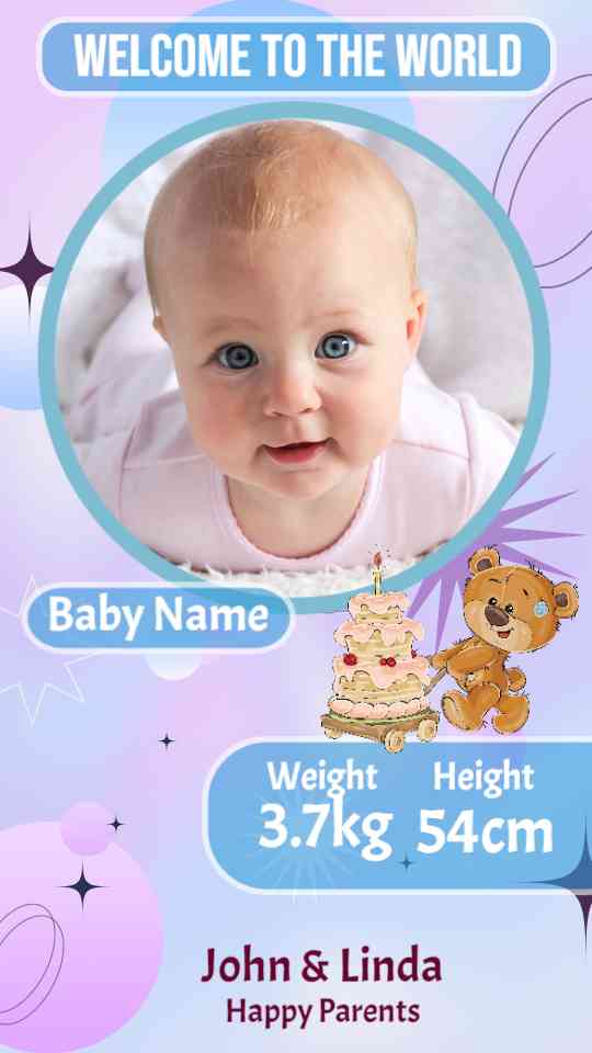 Baby Welcome Celebration Template