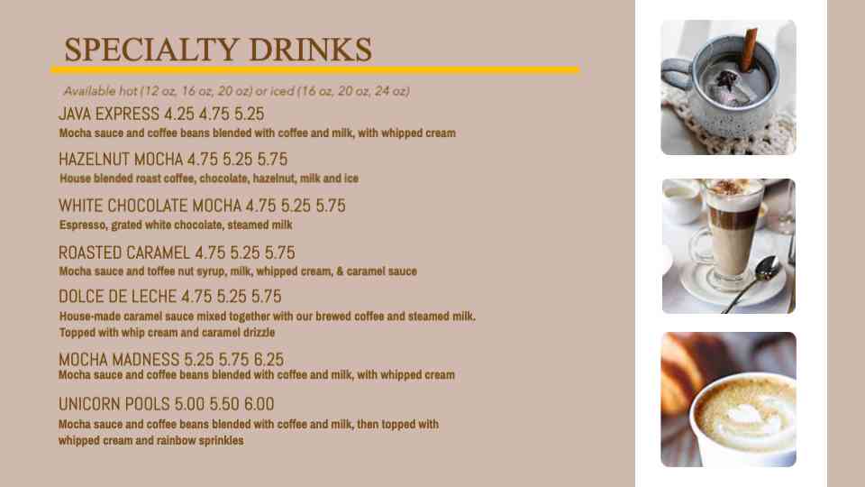 Gourmet Coffee & Espresso Delights