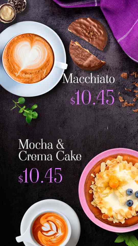 Elegant Coffee & Dessert Pairings Display