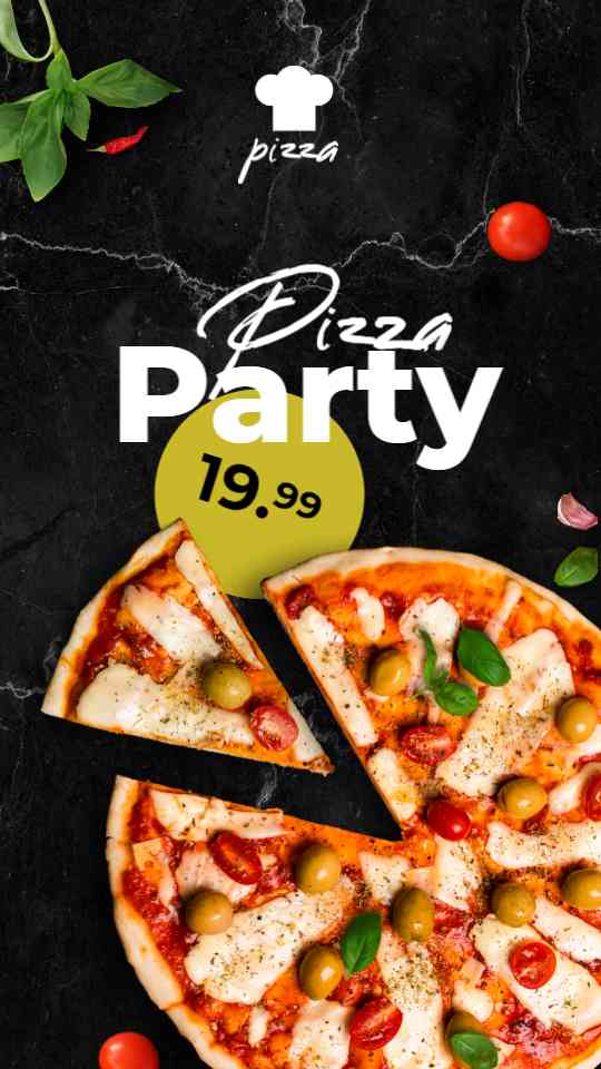Gourmet Pizza Party Display