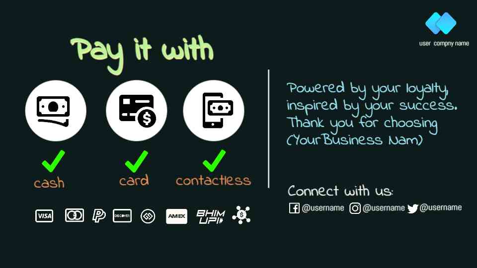 Smart Payment Display Template