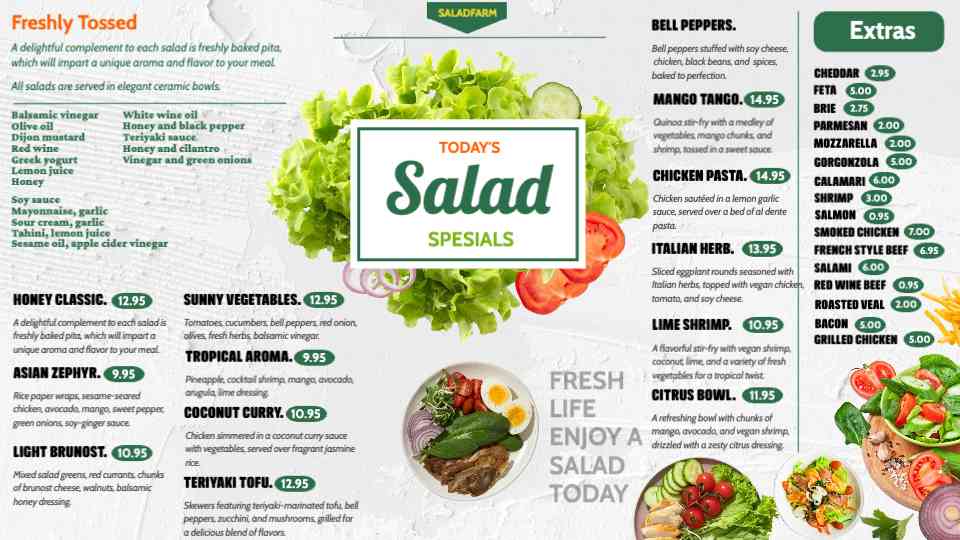 Artisan Salad & Toppings Showcase