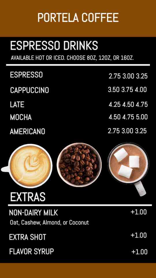 Sleek Espresso & Brewed Coffee Display