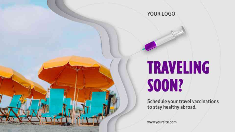 Travel Vaccination Reminder Banner Template