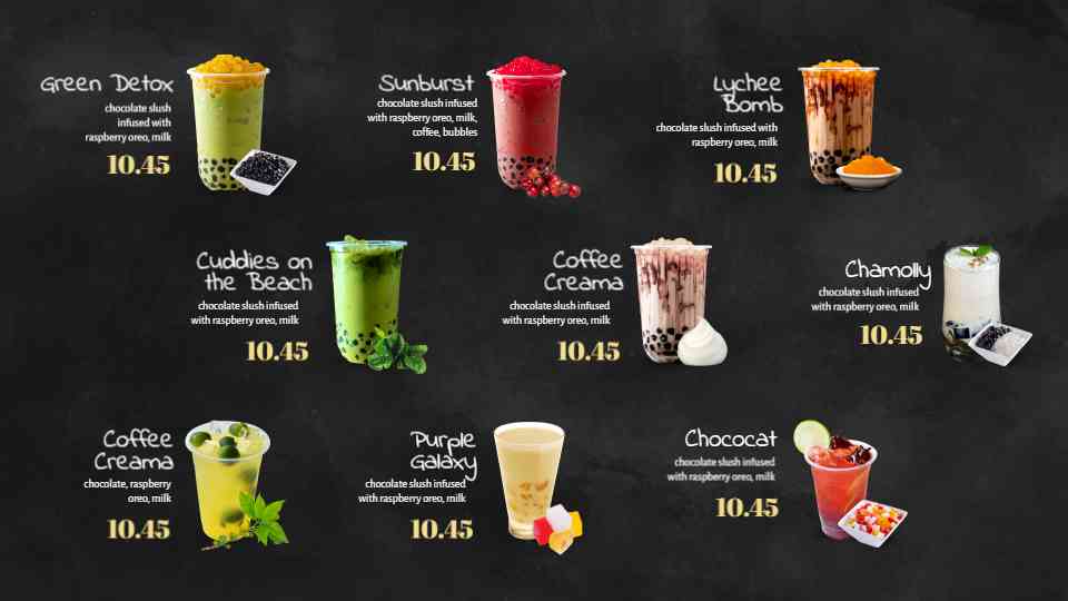Chic Boba & Specialty Drinks Menu