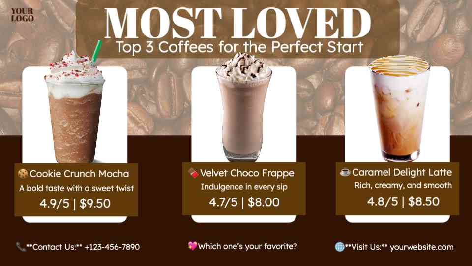 Customer Favorite Coffee Showcase