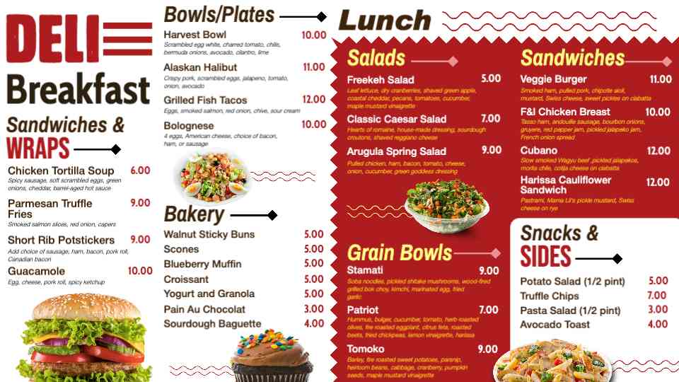 Signature Breakfast & Lunch Specials