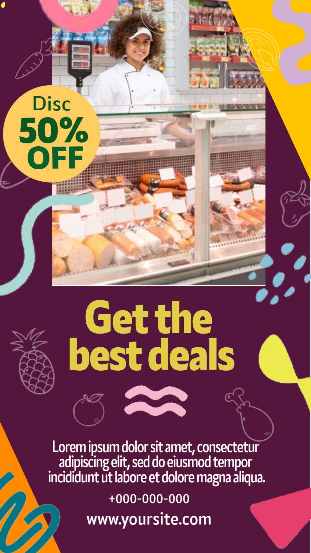 Quick Mart Promotion Template – Clean Store Design