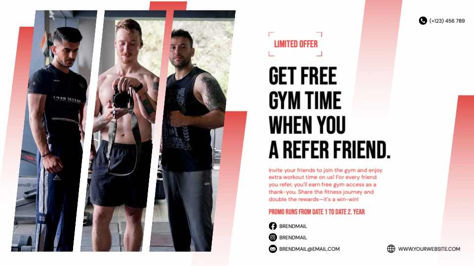Gym Referral Promotion Banner