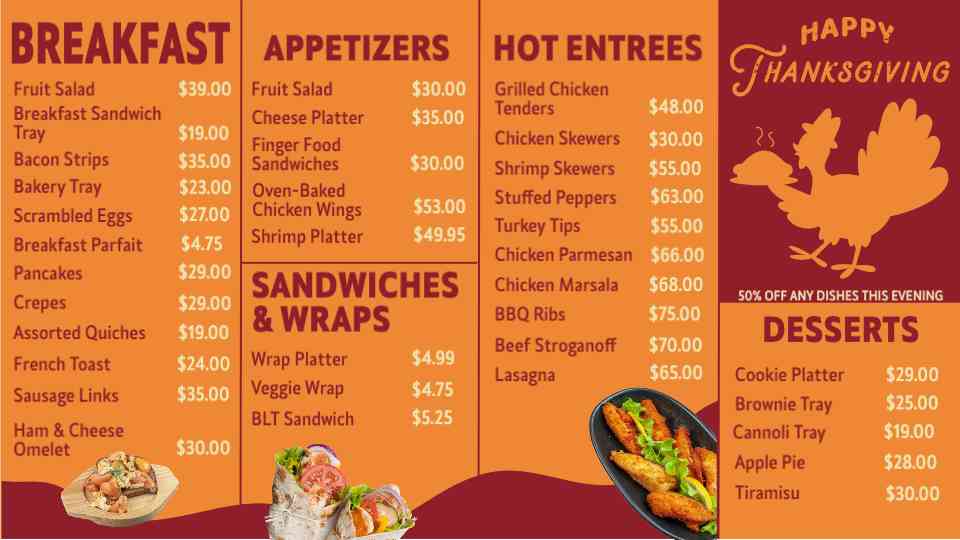 Golden Harvest Brunch & Dinner