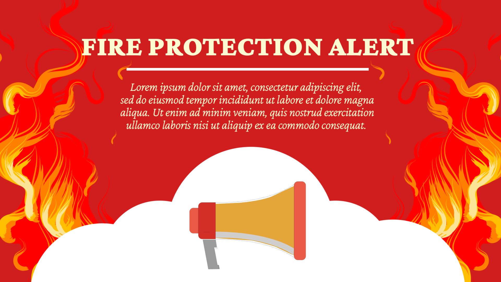 Fire Safety Emergency Alert Display