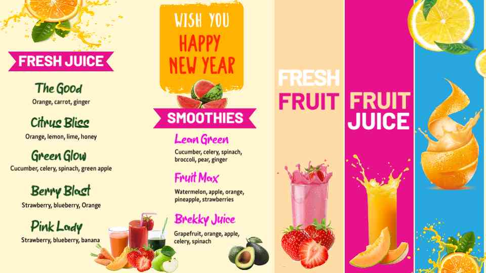 Fresh Start Juice & Smoothie New Year Specials