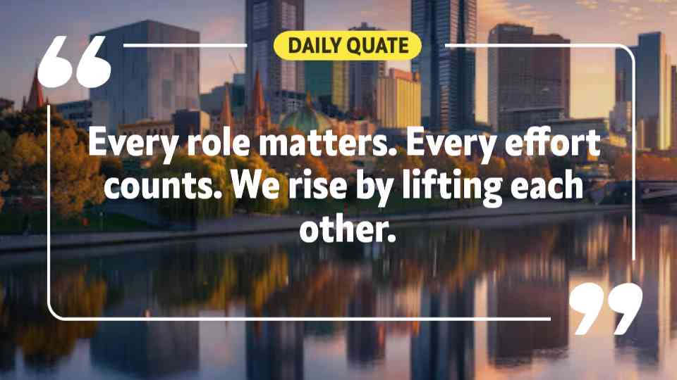 Unity and Collaboration Motivational Quote Template