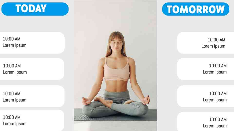 Yoga Daily Schedule Template