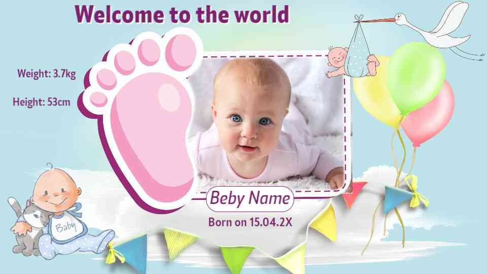 Newborn Welcome Celebration Template