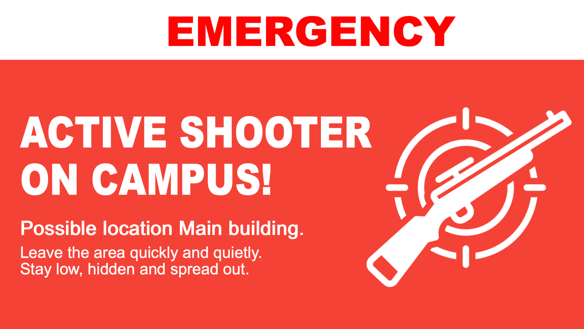 Emergency Lockdown Warning