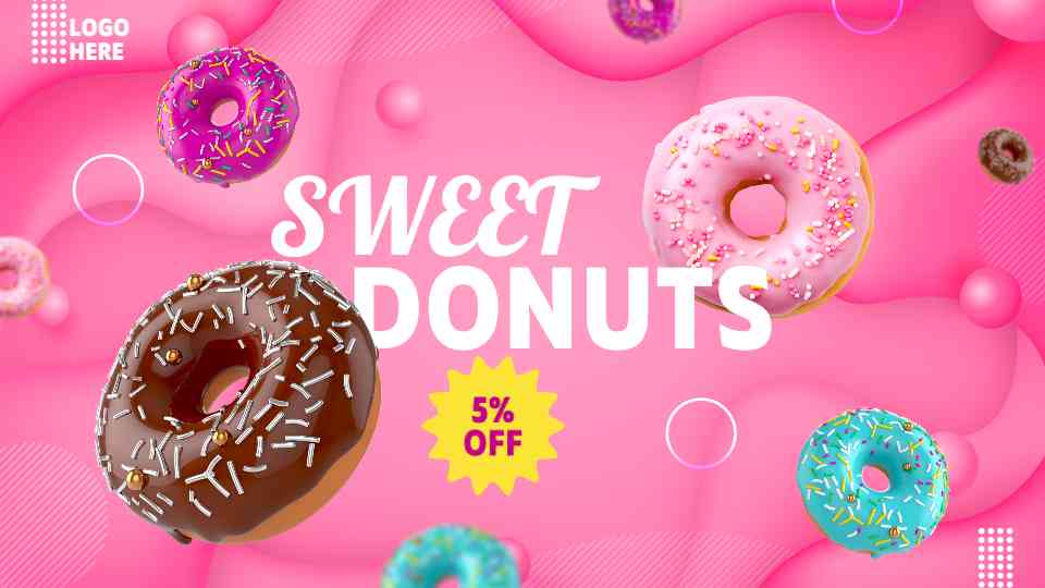 Sweet Donut Delight Promotion Banner