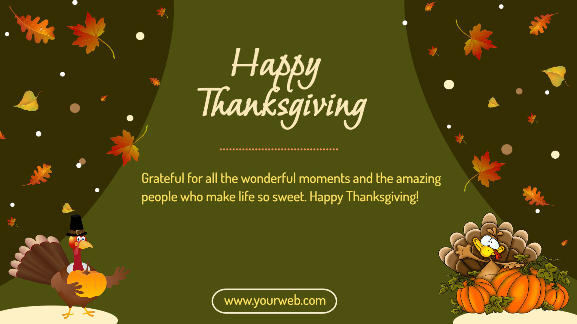Festive Thanksgiving Greeting Card Design