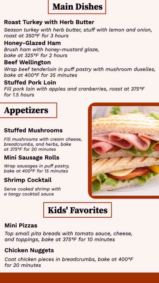 Classic Pizzeria Menu Display
