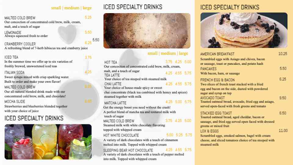 Seasonal Brews & Specialty Sips
