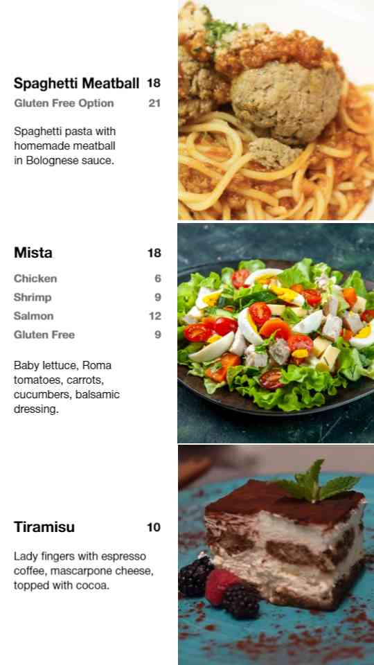 Weekly Chef’s Specials & Signature Dishes