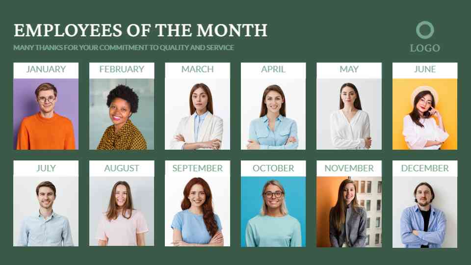 Monthly Employee Recognition Display