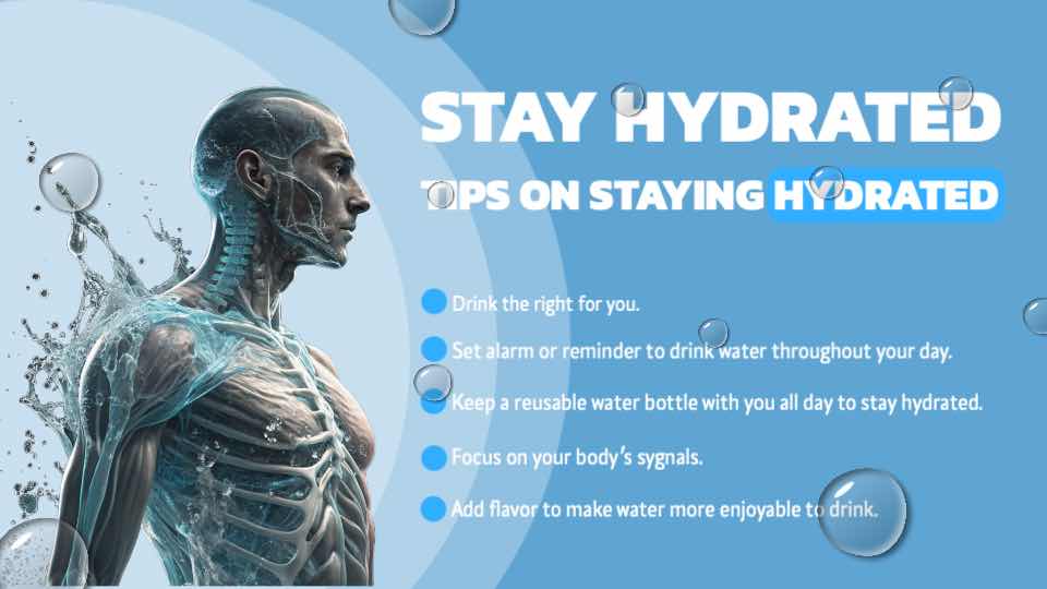 Hydration Wellness Tips Banner