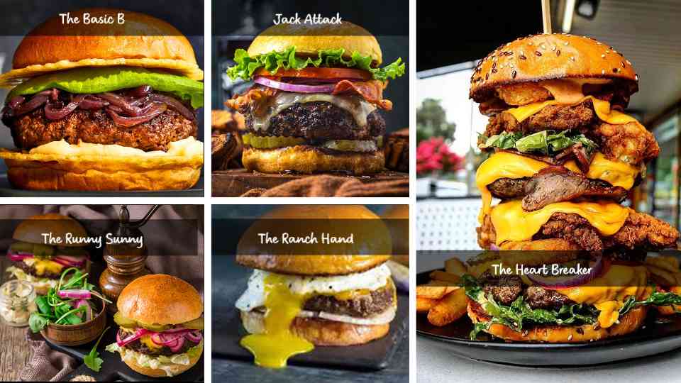 Burger Showcase Photo Display