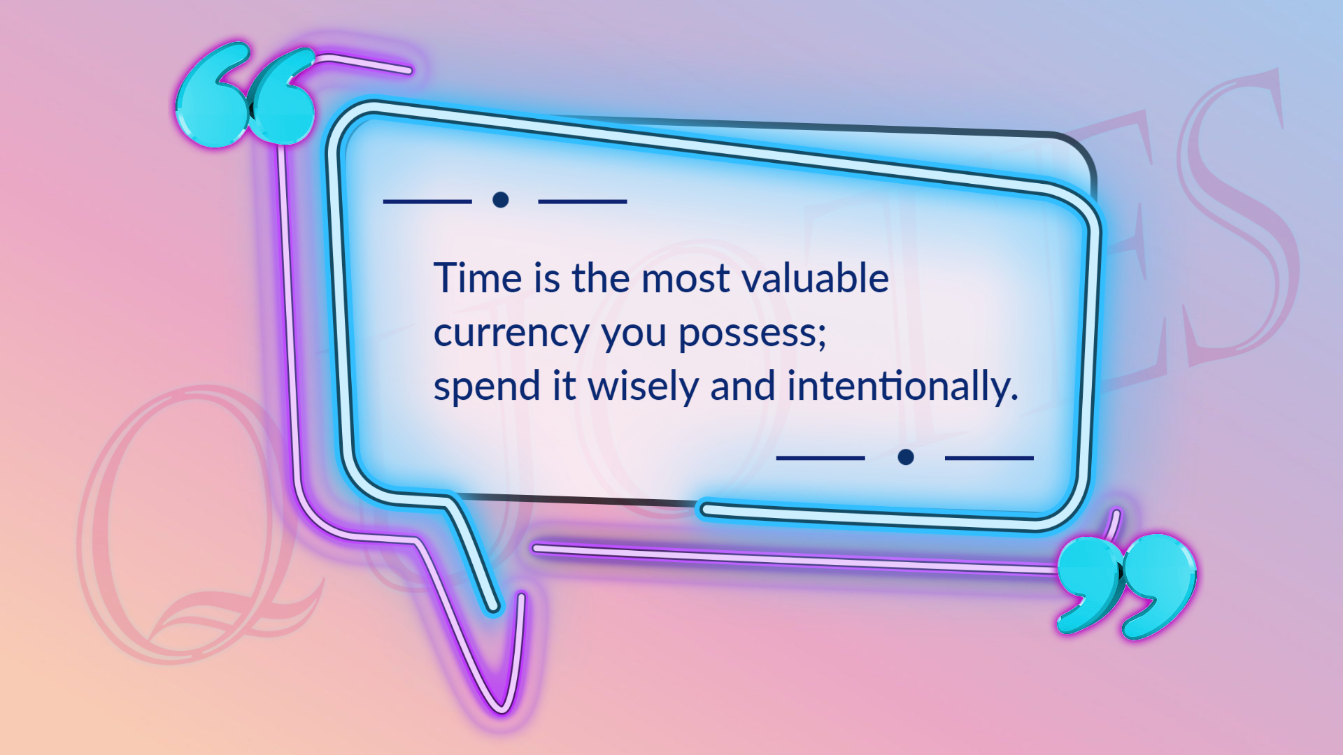 Time and Purpose Quote Template